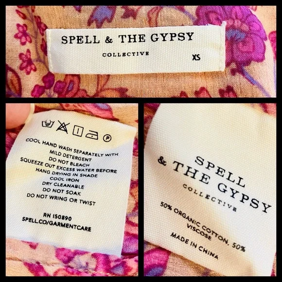 EUC Spell & the Gypsy Collective Blossom Folk Song Blouse - Picture 17 of 17